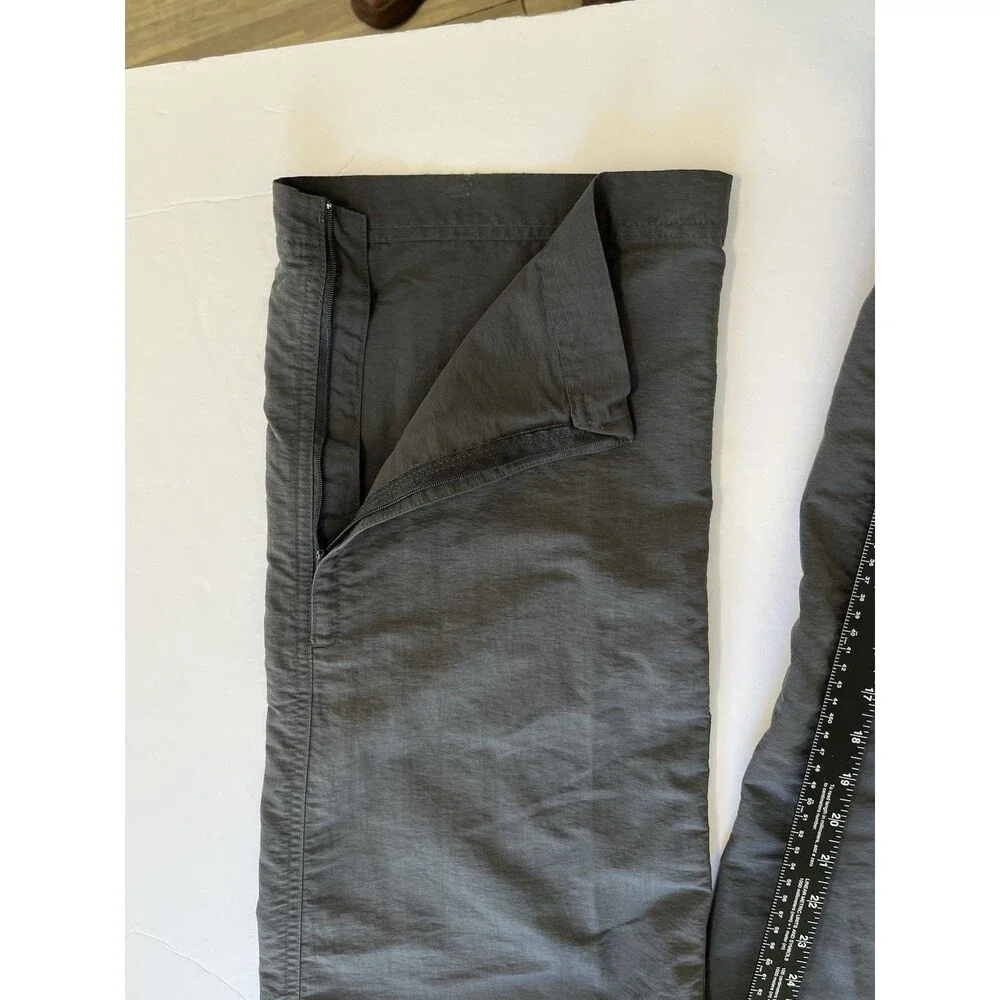 The North Face Y2K Mens Gray Belted Pants L Utility Pockets Adjustable Waist